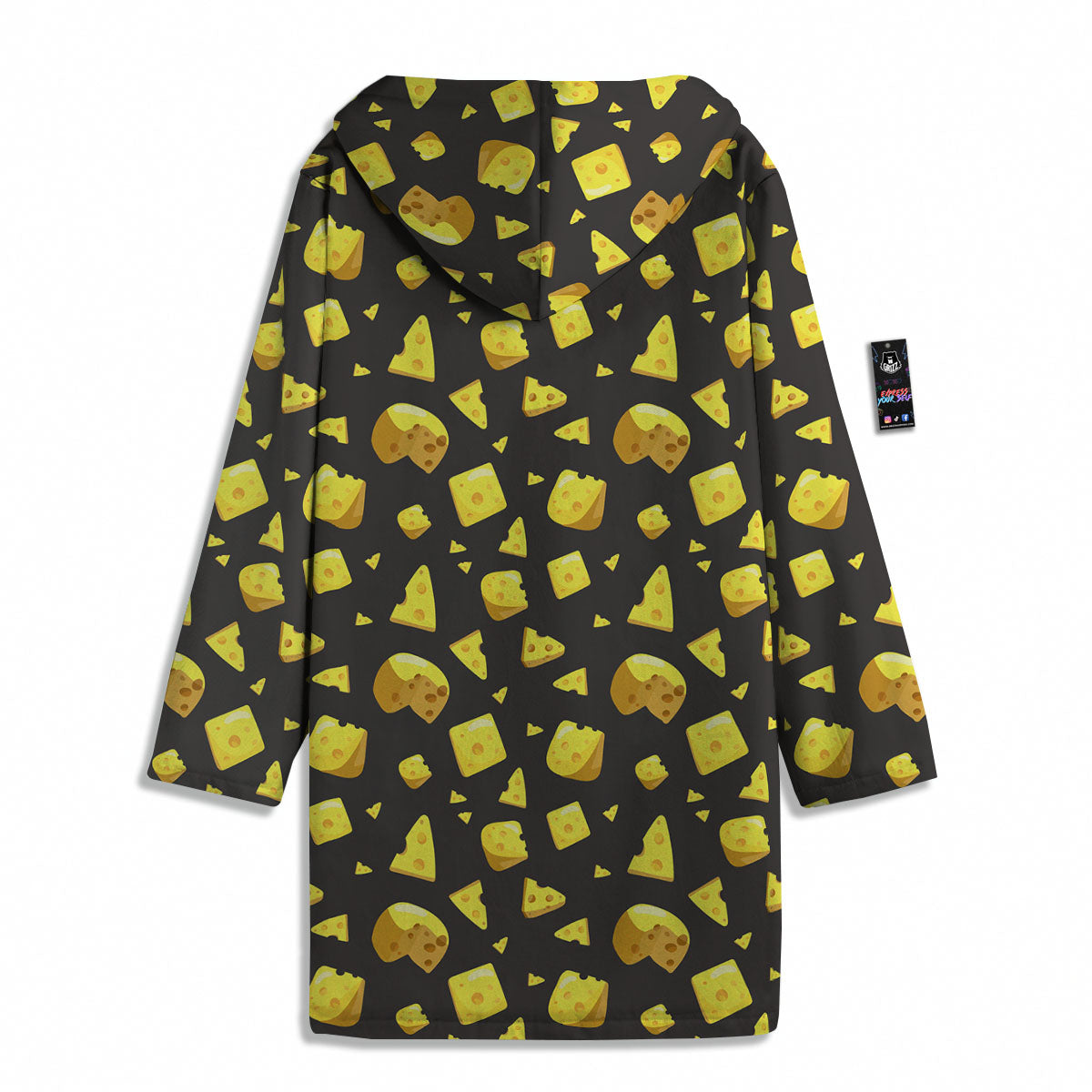 Black Holes And Cheese Print Pattern Men's Windbreaker Jacket-grizzshop