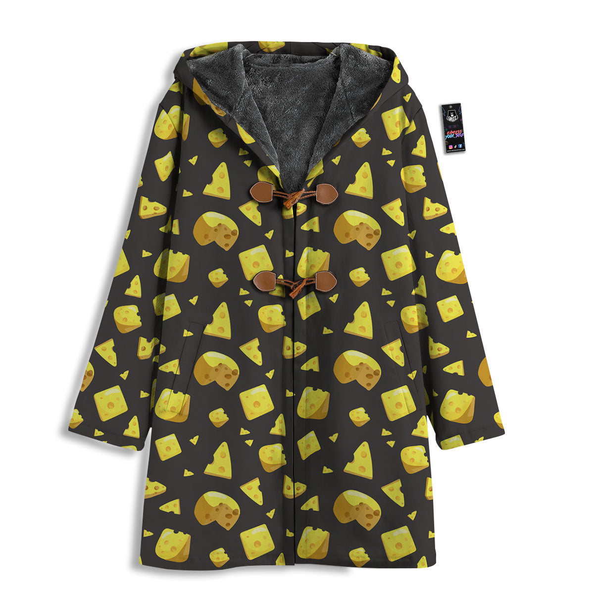 Black Holes And Cheese Print Pattern Men's Windbreaker Jacket-grizzshop