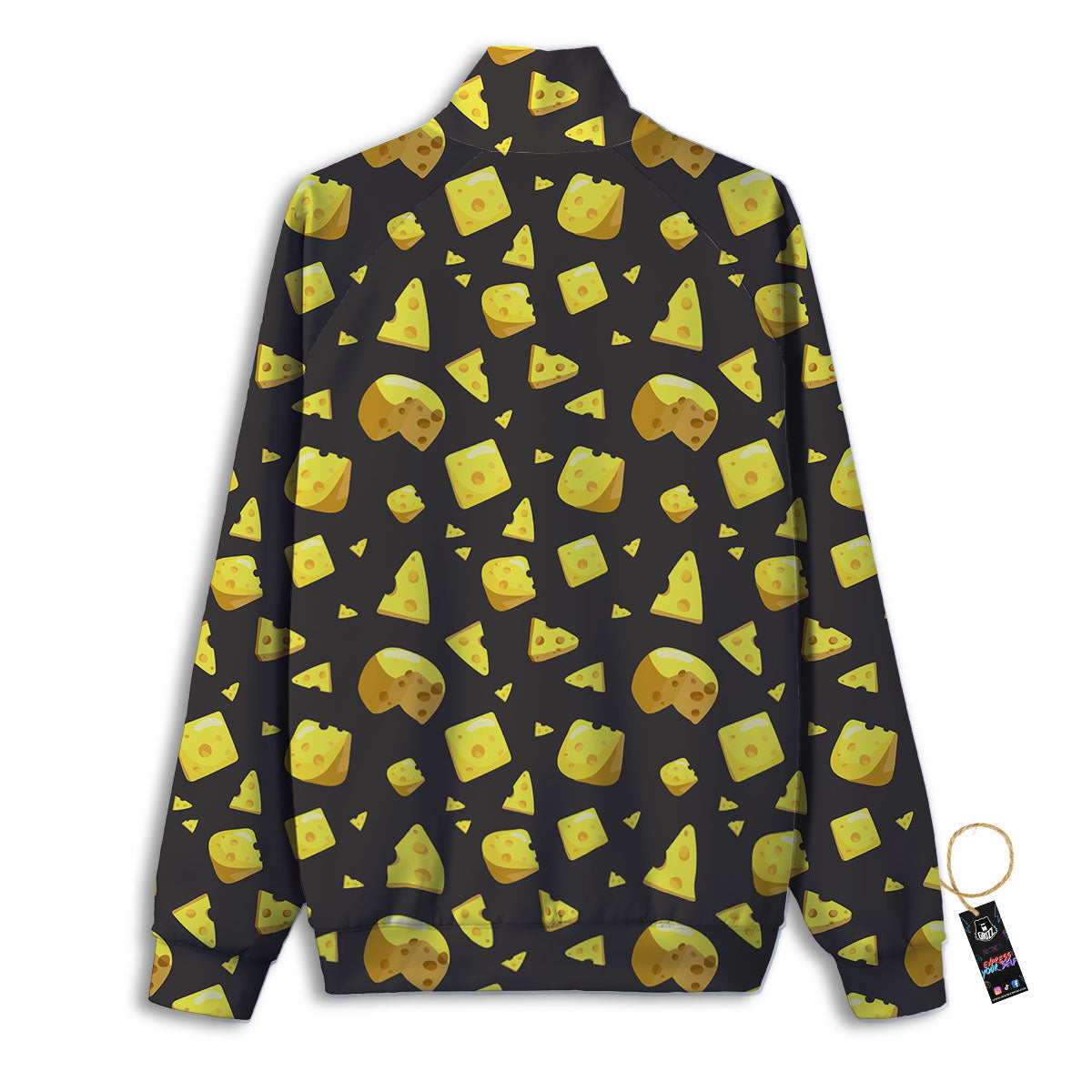 Black Holes And Cheese Print Pattern Track Jacket-grizzshop
