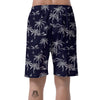 Black Palm Tree Hawaiian Print Men's Shorts-grizzshop