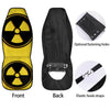 Black Radioactive On Yellow Print Car Seat Covers-grizzshop