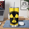 Black Radioactive On Yellow Print Tumbler-grizzshop