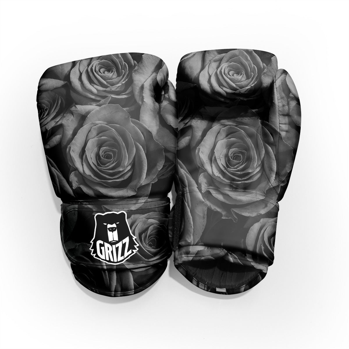 Black Rose Print Pro Boxing Glove