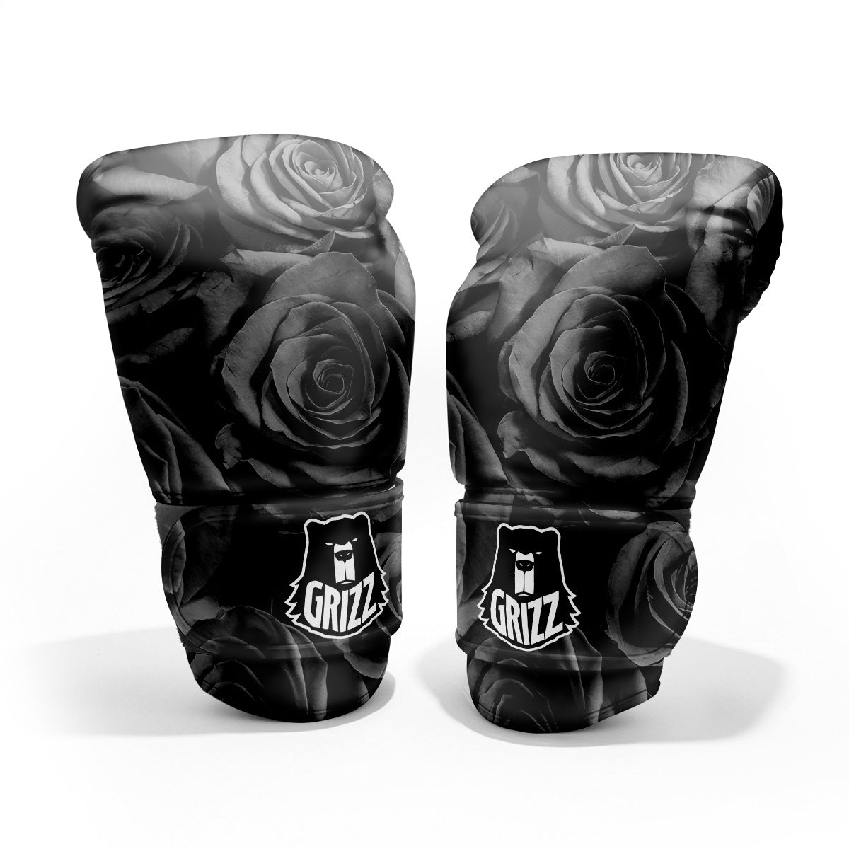 Black Rose Print Pro Boxing Glove