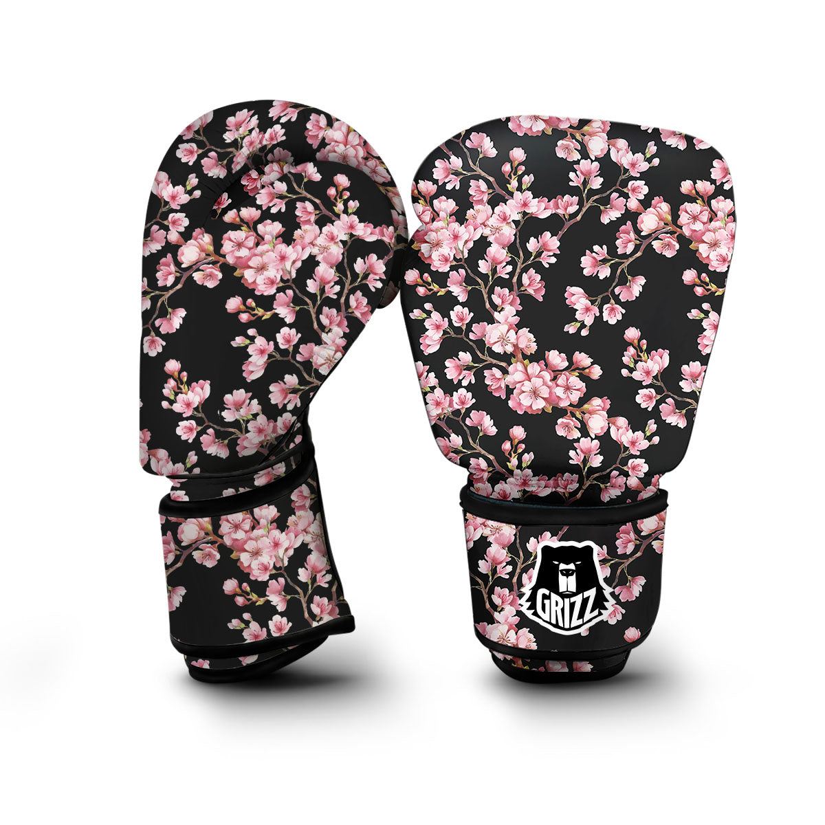 Black Sakura Boxing Gloves-grizzshop