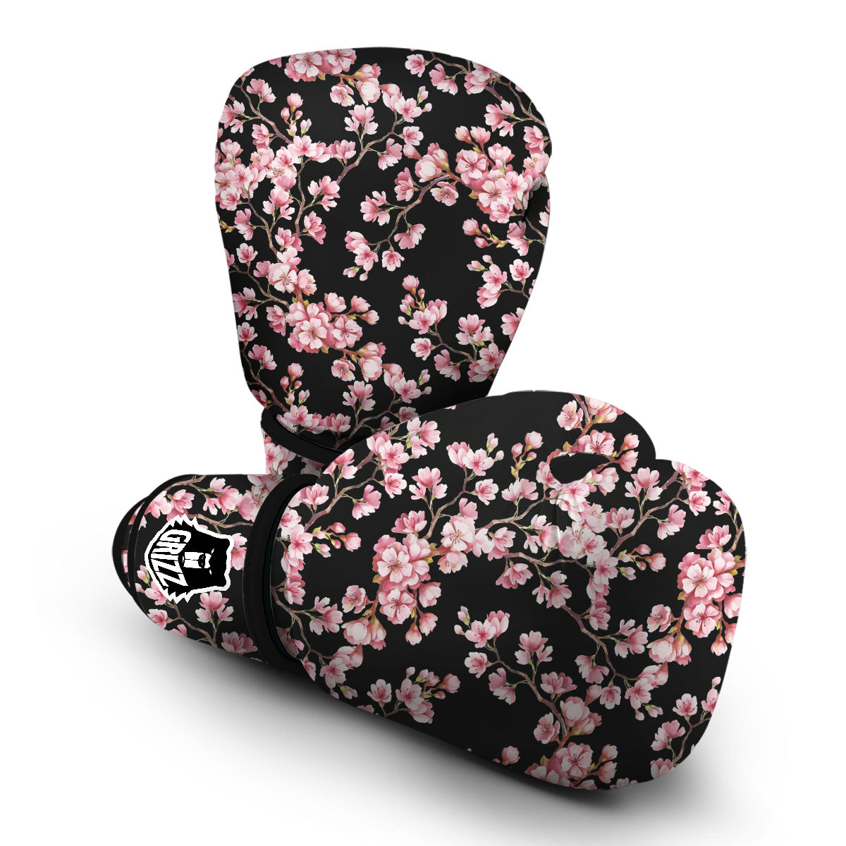 Black Sakura Boxing Gloves-grizzshop