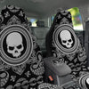 Black Skull Bandana Print Car Seat Covers-grizzshop