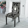 Black Skull Bandana Print Dining Chair Slipcover-grizzshop