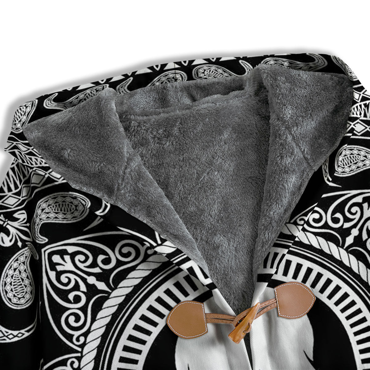 Black Skull Bandana Print Men's Windbreaker Jacket-grizzshop