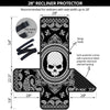 Black Skull Bandana Print Recliner Protector-grizzshop