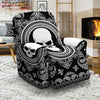 Black Skull Bandana Print Recliner Slipcover-grizzshop