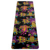 Black Skull Trippy Psychedelic Thin Yoga Mat-grizzshop