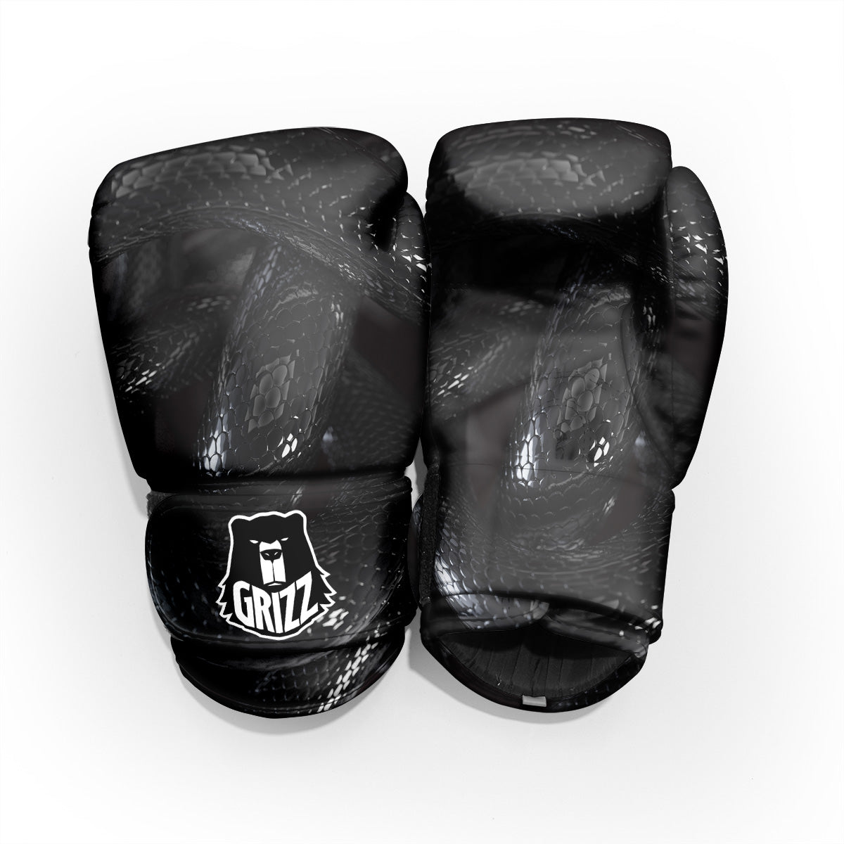 Black Snake Print Pro Boxing Glove