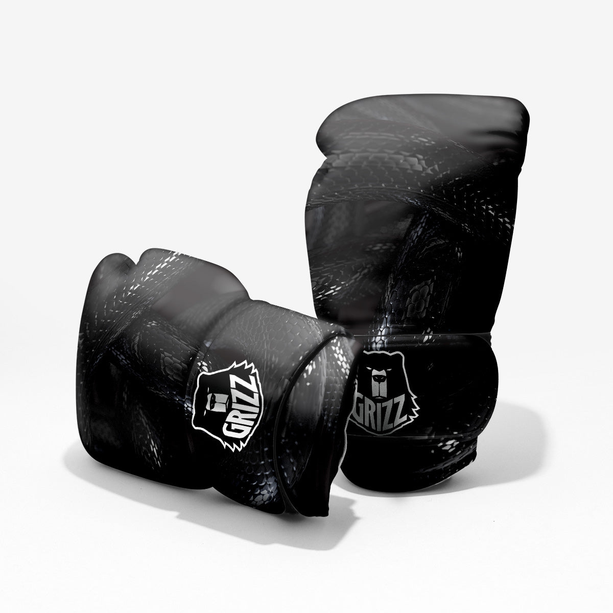 Black Snake Print Pro Boxing Glove