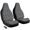 Black Spider And Grey Print Pattern Car Seat Covers-grizzshop