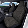 Black Spiral Wave Print Pattern Car Seat Covers-grizzshop