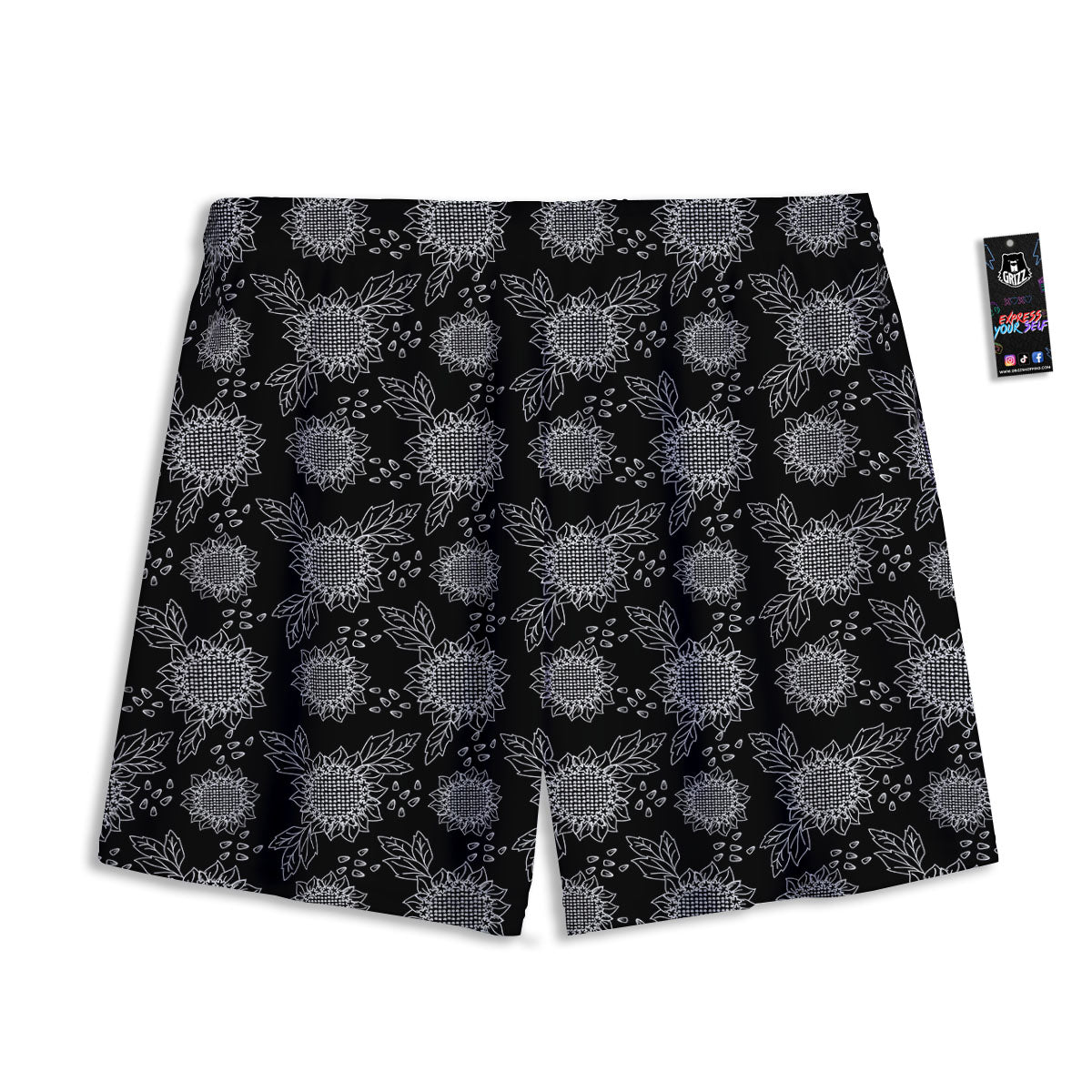 Checked Halloween Print Pattern Mesh Shorts