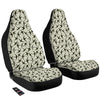 Black Swallow Vintage Print Pattern Car Seat Covers-grizzshop