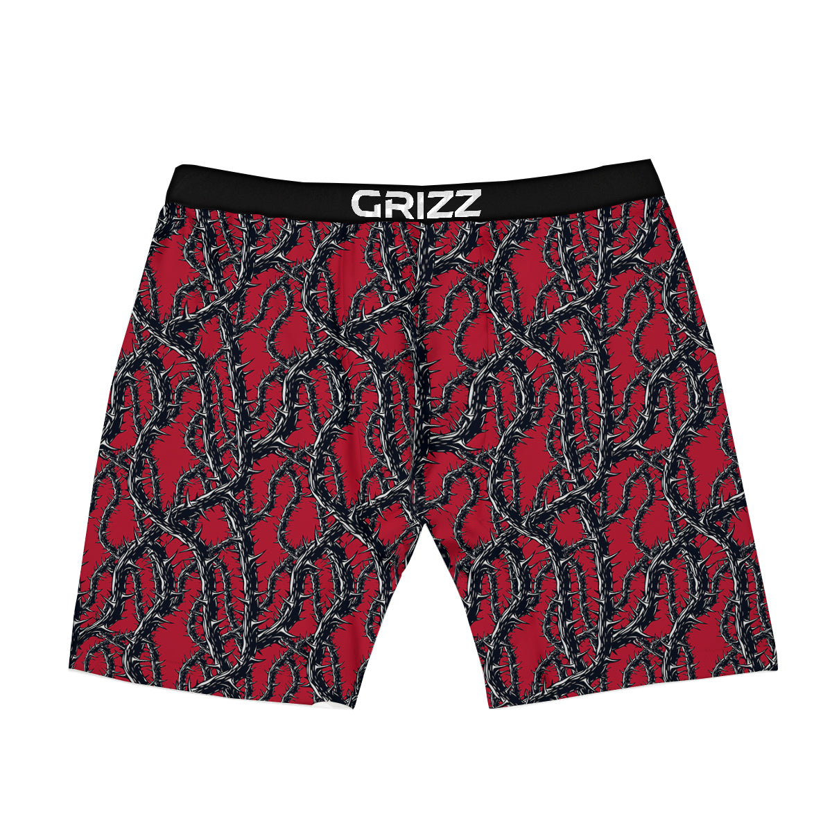 Black Thorns Horror Print Pattern Boxer Briefs-grizzshop