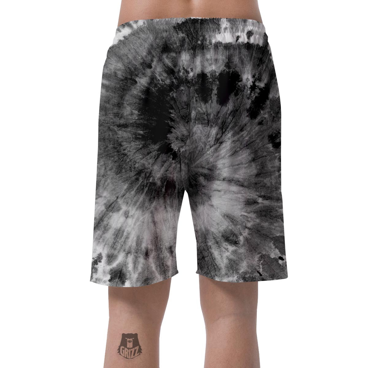 Black Tie Dye Men's Shorts-grizzshop