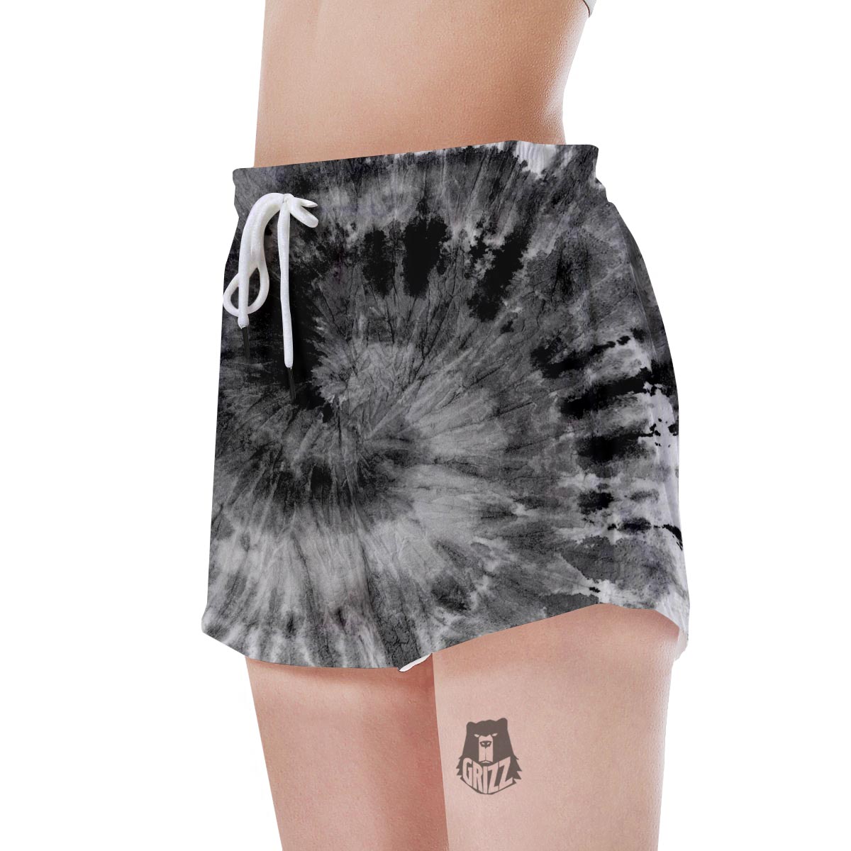 Black Tie Dye Women's Shorts-grizzshop
