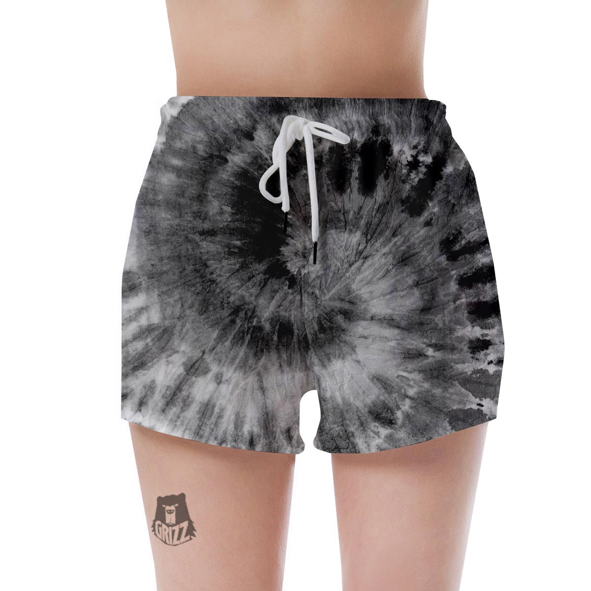 Black Tie Dye Women's Shorts-grizzshop