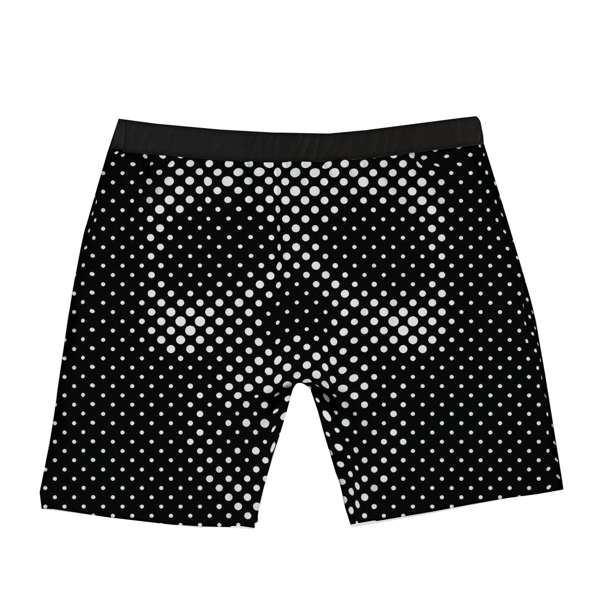 Black White Polka Dots Skull Print Boxer Briefs-grizzshop