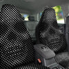 Black White Polka Dots Skull Print Car Seat Covers-grizzshop