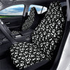 Black and White Dog Paw Print Pattern Car Seat Covers-grizzshop