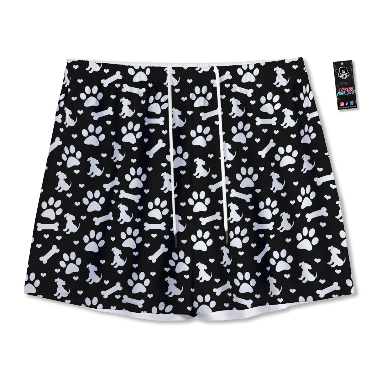 Cannabis Leaf Pink And Green Print Mesh Shorts