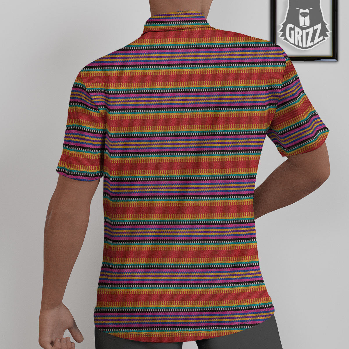 Blanket Ethnic Mexican Print Pattern Untucked Shirts-grizzshop
