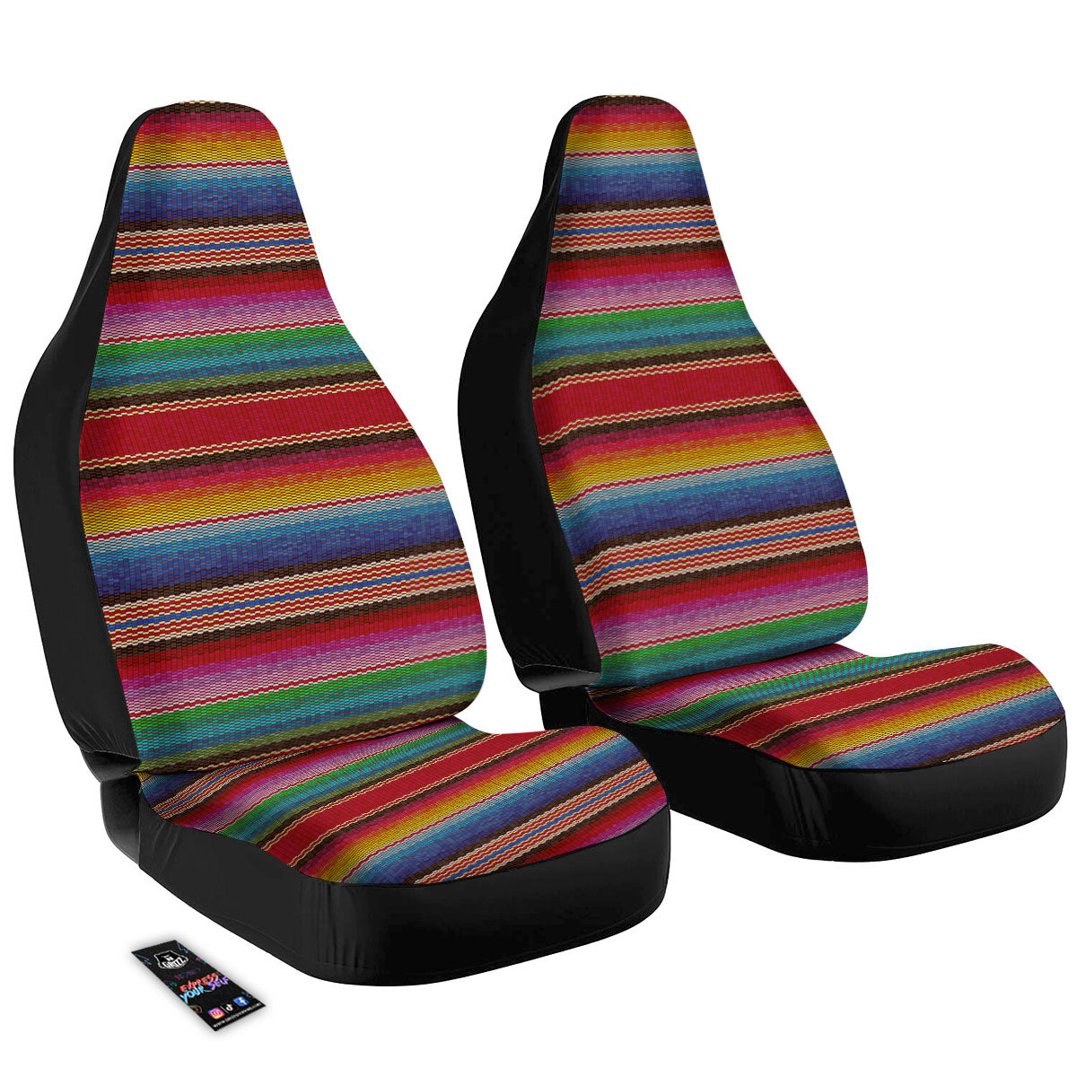 Blanket Mexican Colorful Print Pattern Car Seat Covers-grizzshop