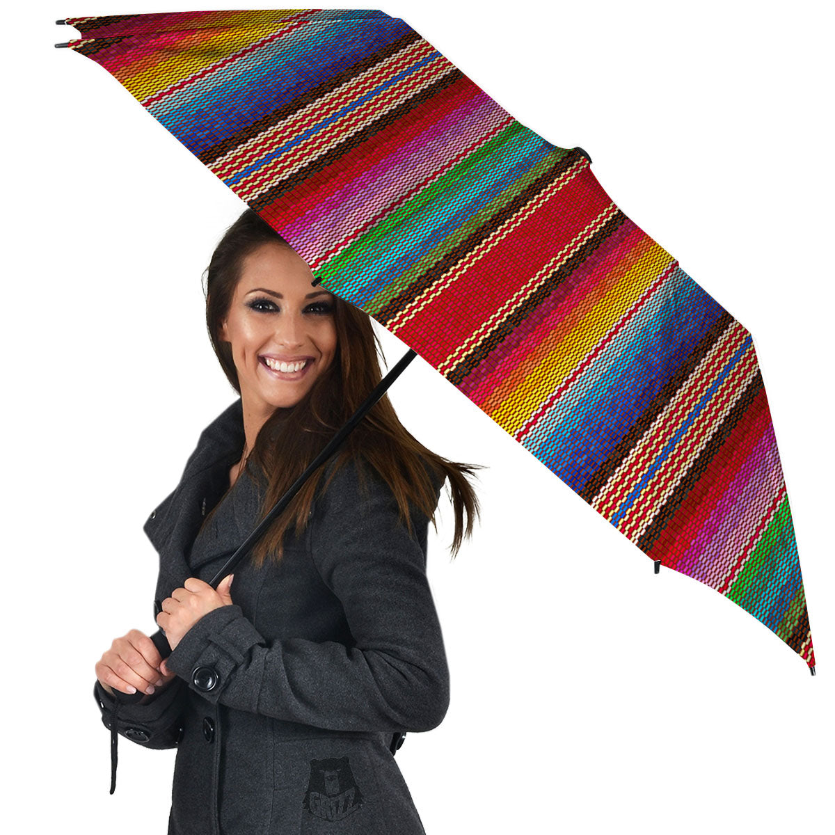Blanket Mexican Colorful Print Pattern Umbrella-grizzshop