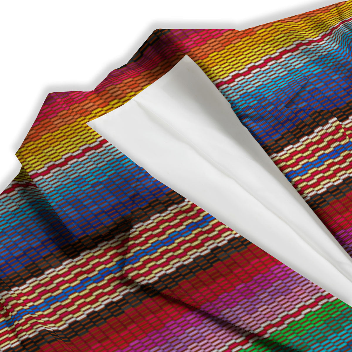 Blanket Mexican Colorful Print Pattern Women's Blazer-grizzshop