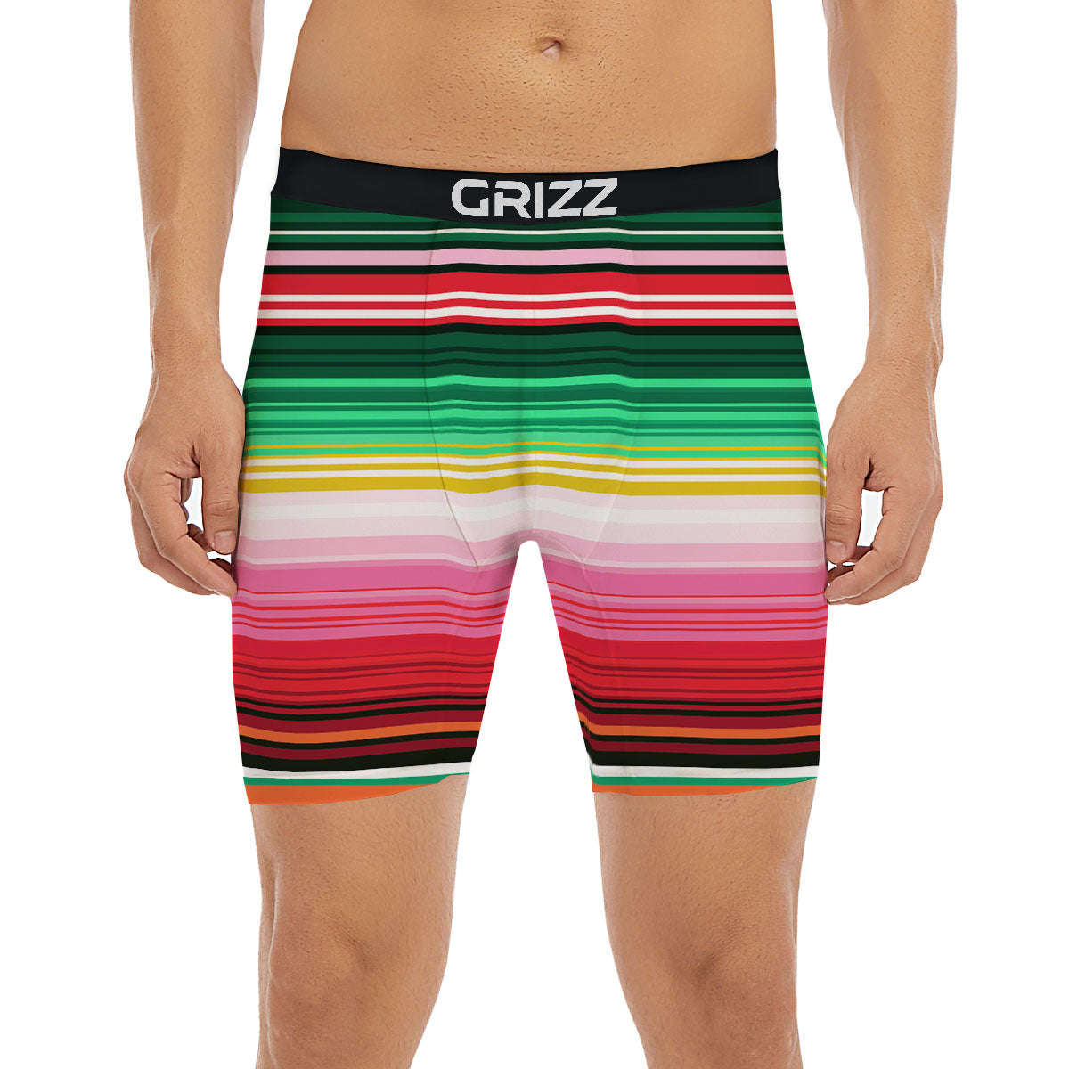 Blanket Mexican Serape Print Pattern Boxer Briefs-grizzshop