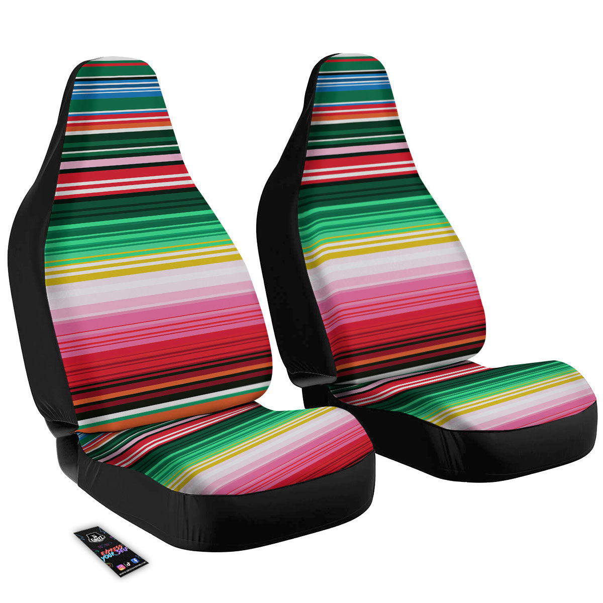 Baja Serape Print Pet Car Seat Cover