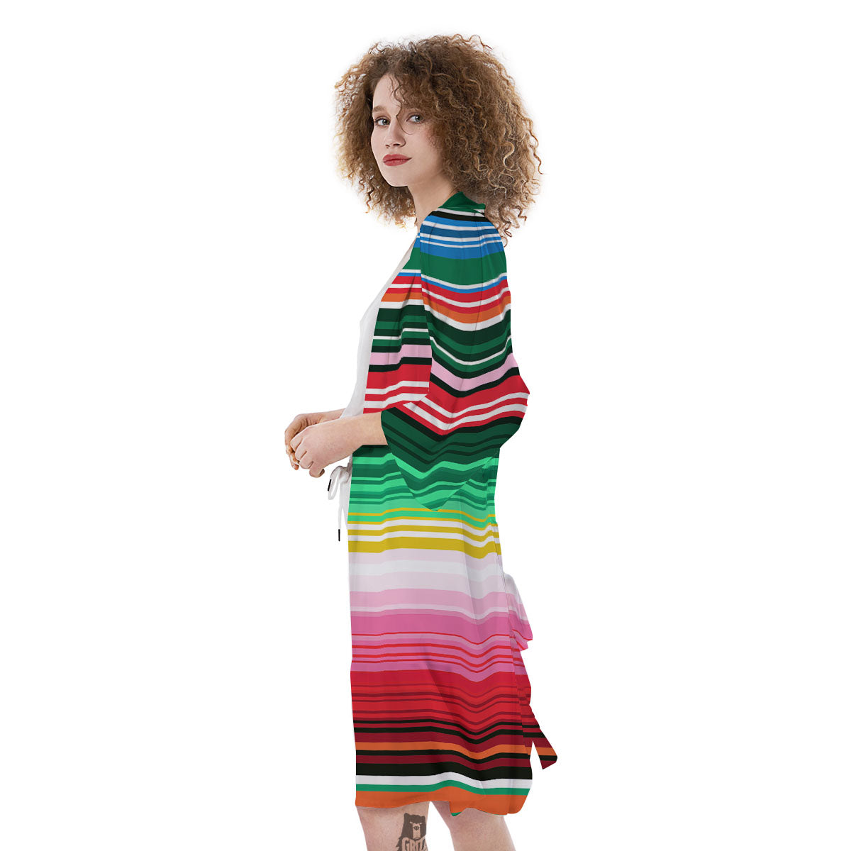 Blanket Mexican Serape Print Pattern Kimono-grizzshop