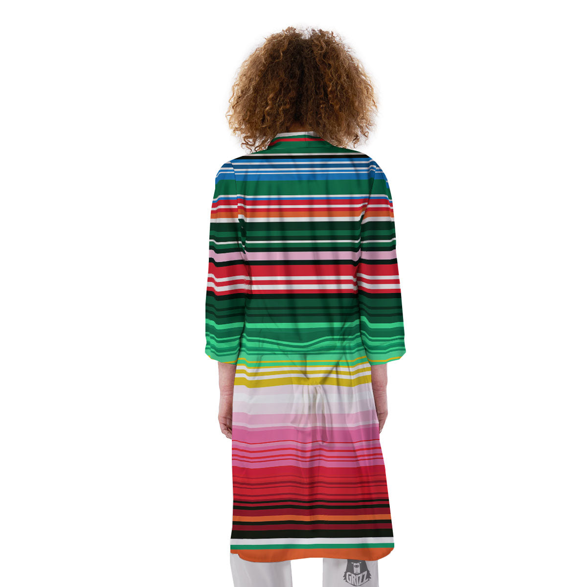 Blanket Mexican Serape Print Pattern Kimono-grizzshop