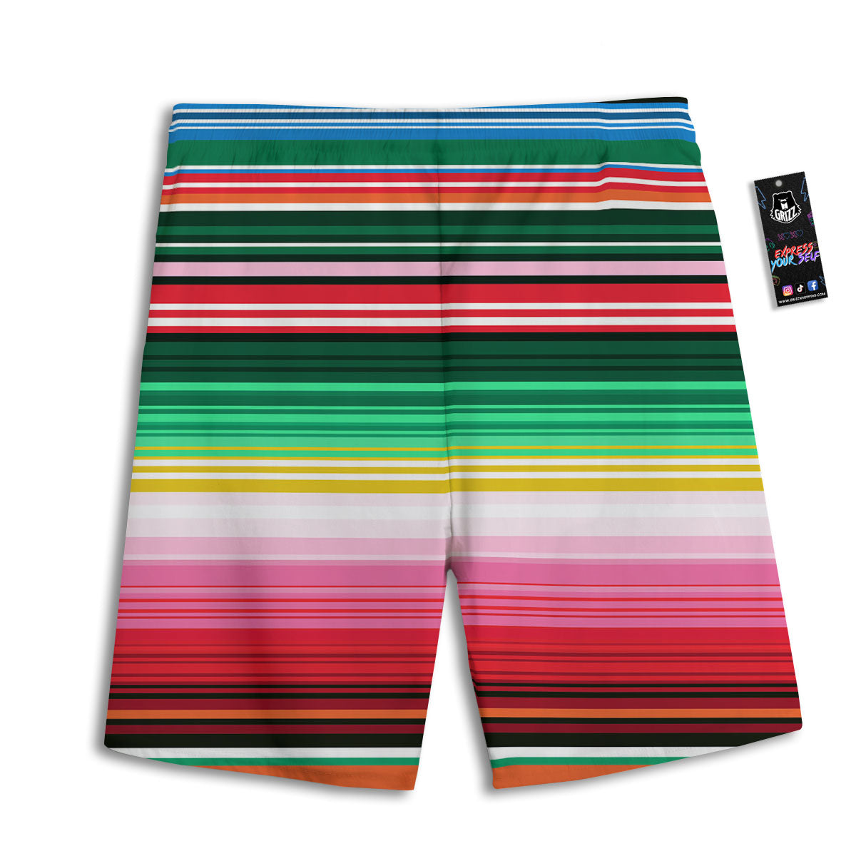 Blanket Mexican Serape Print Pattern Men's Athletic Shorts