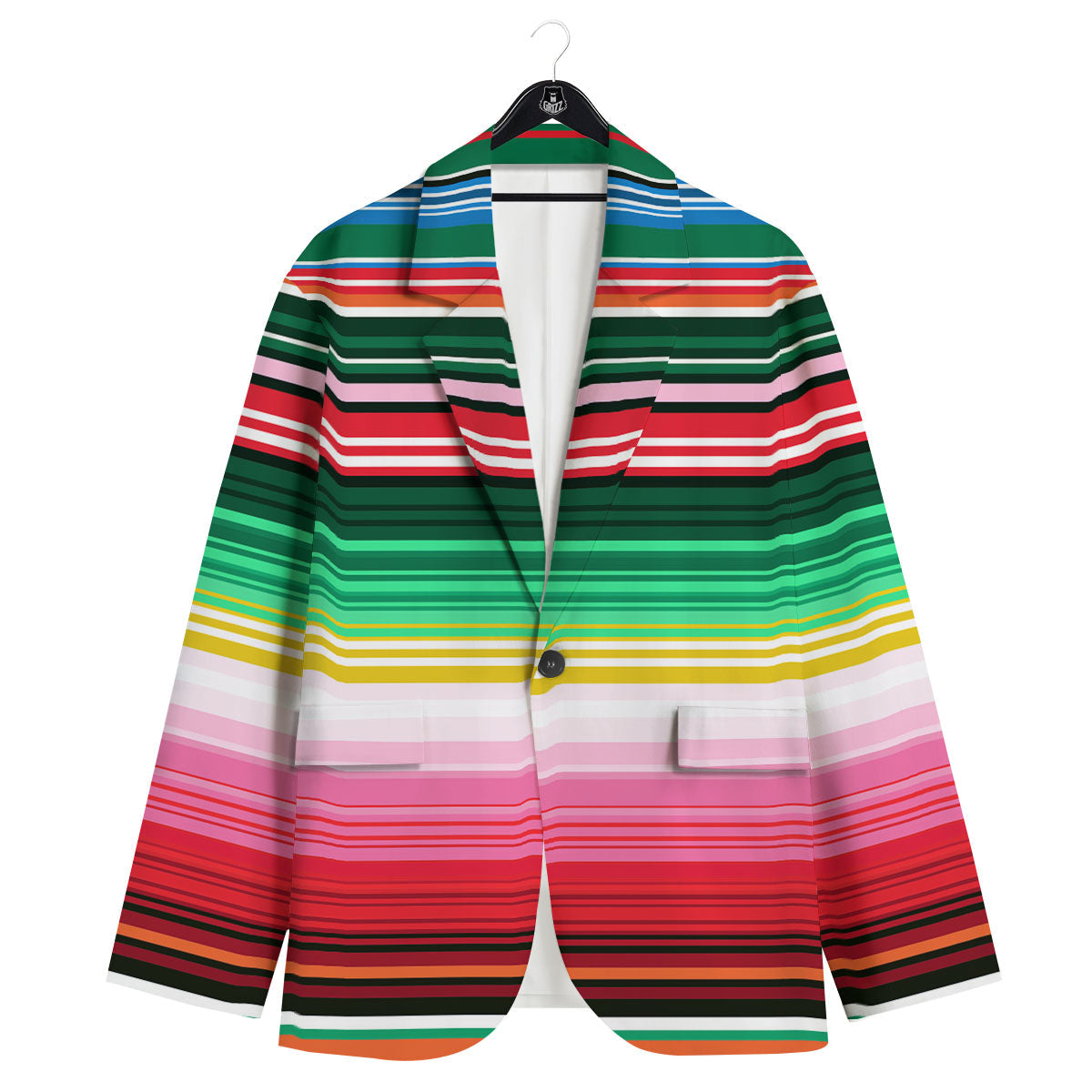 Blanket Mexican Serape Print Pattern Men's Sport Coat-grizzshop