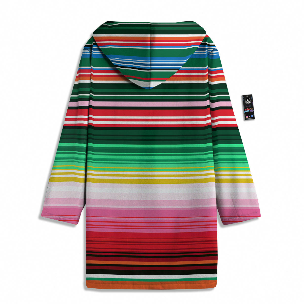 Blanket Mexican Serape Print Pattern Men's Windbreaker Jacket-grizzshop