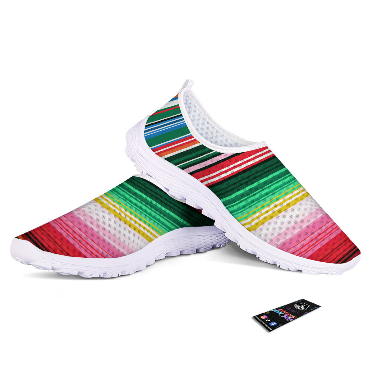Blanket Mexican Serape Print Pattern Nurse Shoes-grizzshop