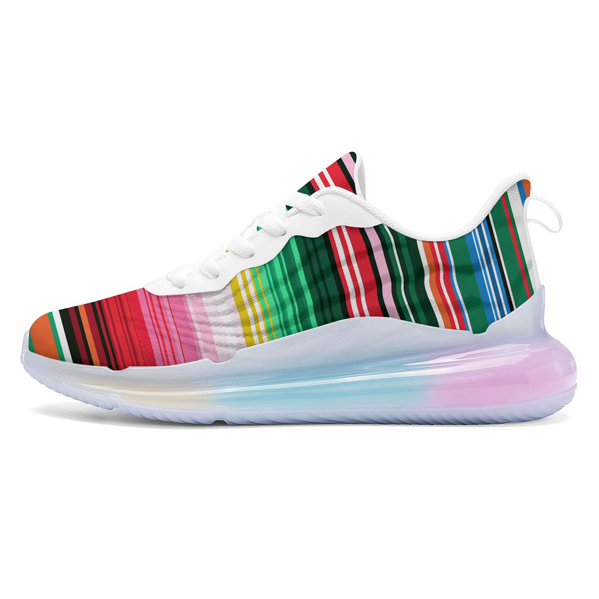 Blanket Mexican Serape Print Pattern Running Sneakers-grizzshop