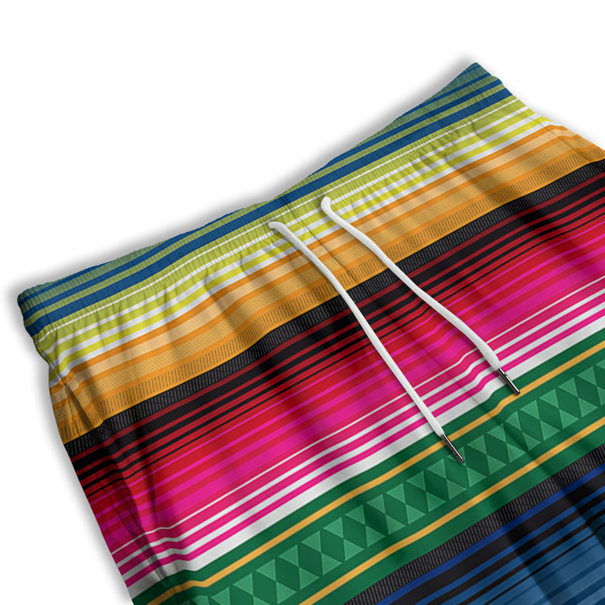 Blanket Mexican Striped Print Pattern Men's Athletic Shorts