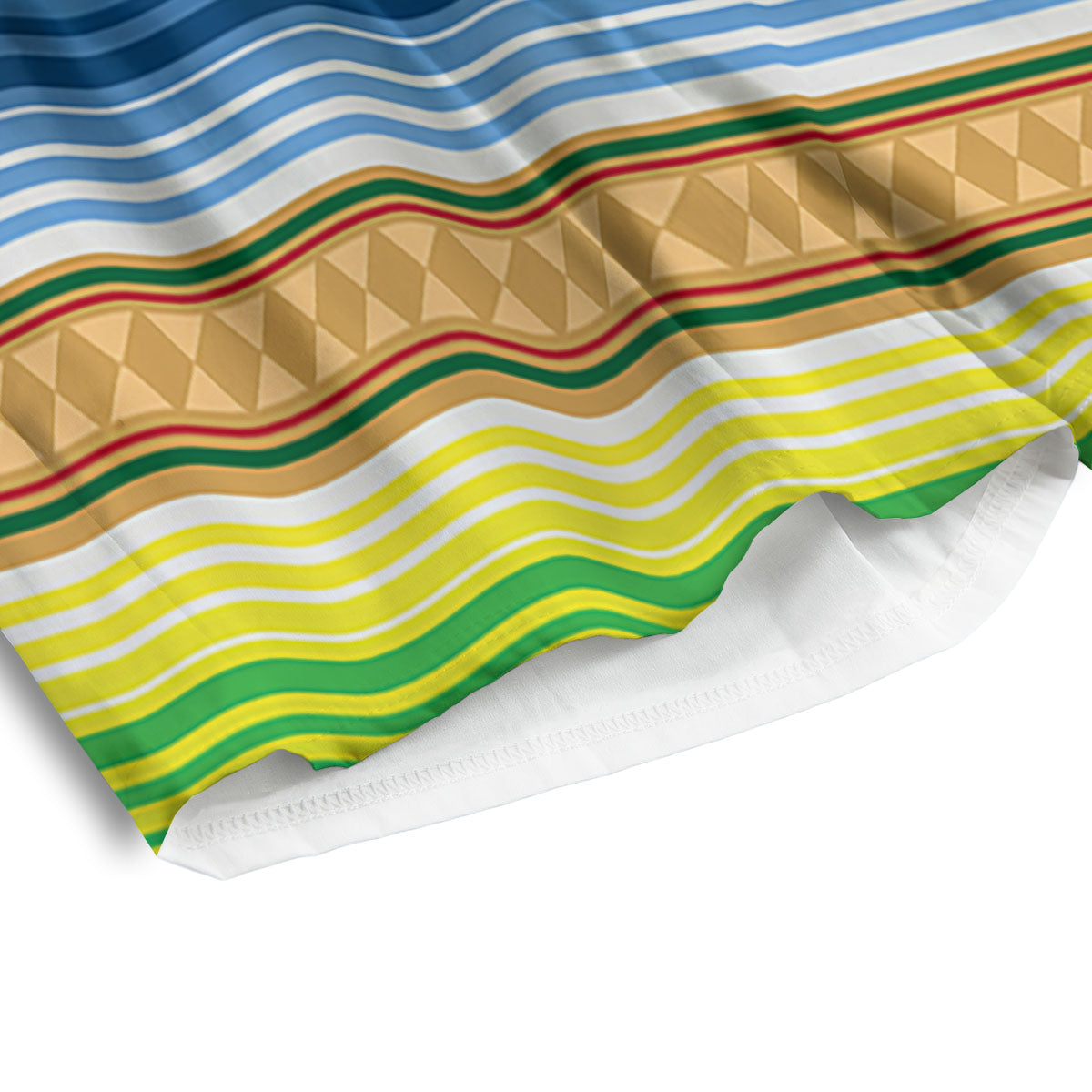 Blanket Mexican Striped Print Pattern Men's Athletic Shorts