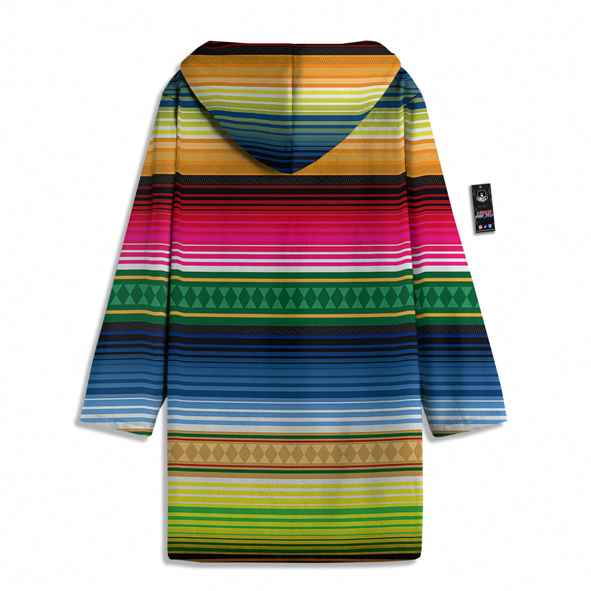 Blanket Mexican Striped Print Pattern Men's Windbreaker Jacket-grizzshop