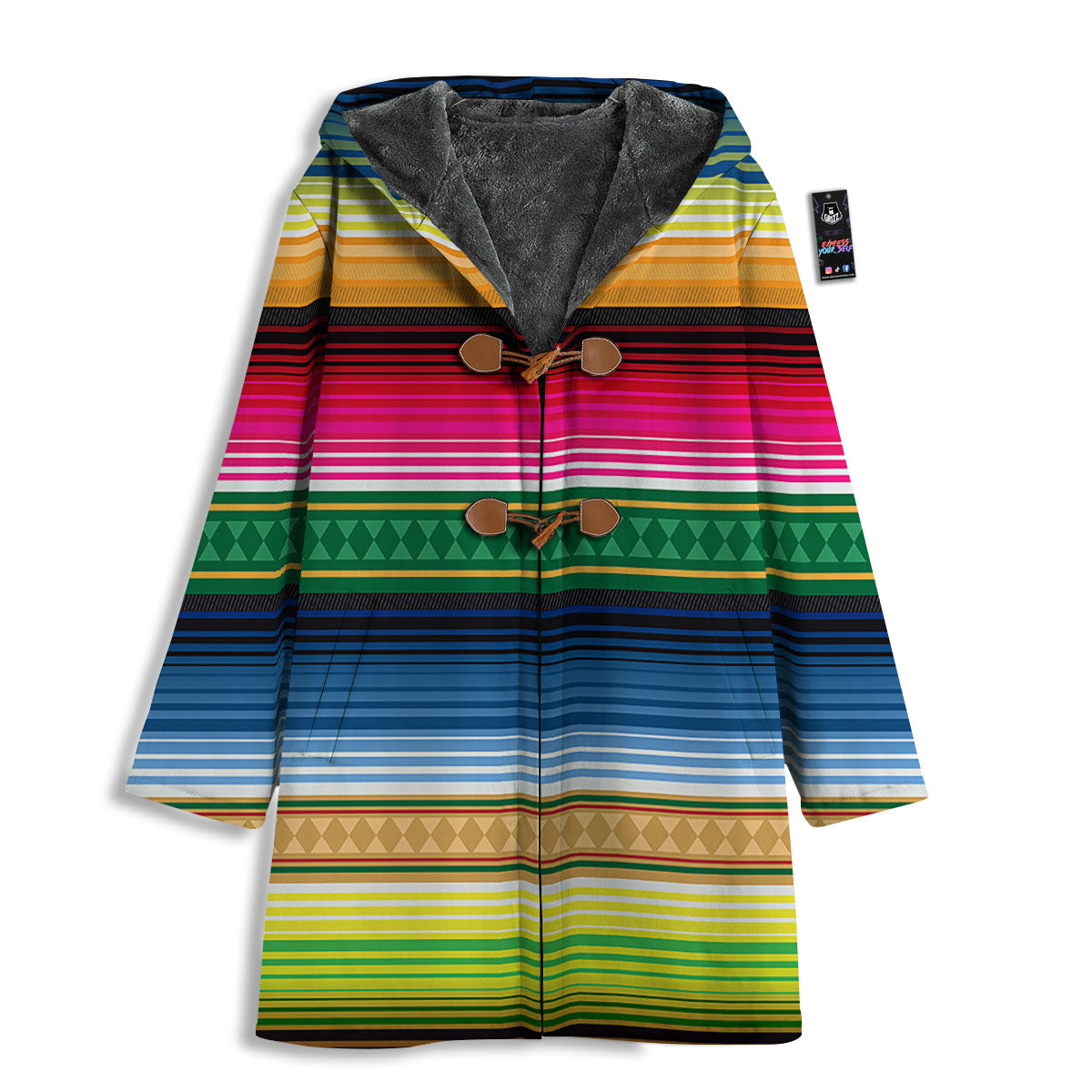 Blanket Mexican Striped Print Pattern Men's Windbreaker Jacket-grizzshop