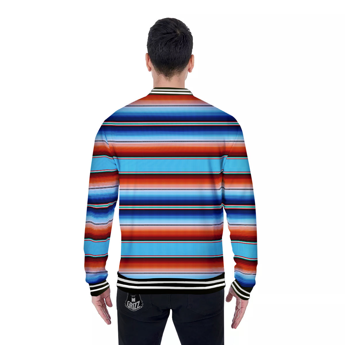 Blanket Mexican Vintage Print Pattern Baseball Jacket-grizzshop