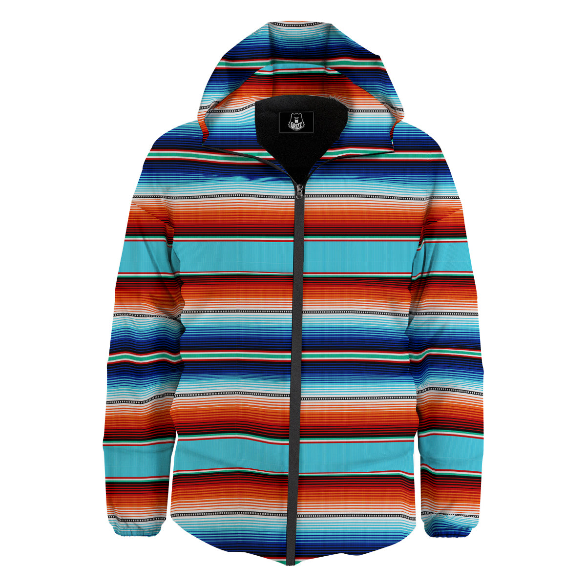 Blanket Mexican Vintage Print Pattern Down Jacket-grizzshop