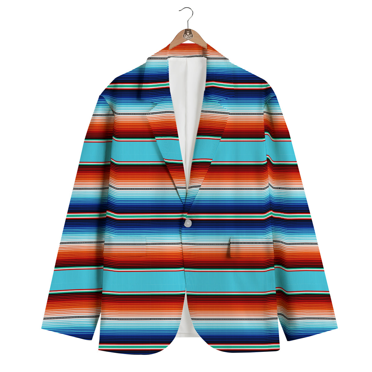 Blanket Mexican Vintage Print Pattern Men's Blazer-grizzshop